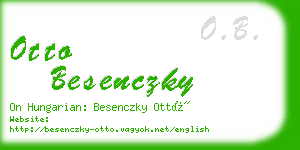 otto besenczky business card